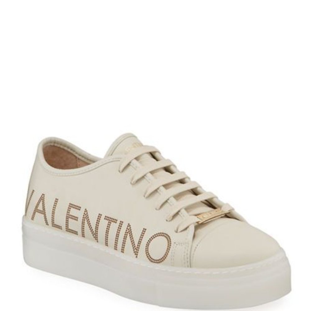 Valentino Dalia Leather Platform Sneakers